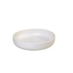 *DISCONTINUED - ESPIEL - TERRA MAT WHITE DEEP PLATE 20 x 4.5 CM