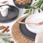 *DISCONTINUED - ESPIEL - TERRA MAT WHITE DEEP PLATE 20 x 4.5 CM - Image 2