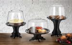 GB - CAKE STAND 30 CM H: 16 CM BLACK PLEXIGLASS - Image 3