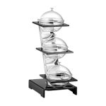 GB - TOTEM BUFFET STAND WITH 3 GLASS BOWLS x 1 L