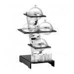 GB - TOTEM BUFFET STAND WITH 4 GLASS BOWLS x 0.5 L