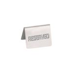 KAN - RESERVED SIGN ST/ST 7.5 x 6 CM