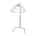 GB - SQUILLO COVER REST ADJUSTABLE HEIGHT FOR ACRYLIC COVERS STEEL BLACK MATT 20 x 20 x 55 CM - Image 2