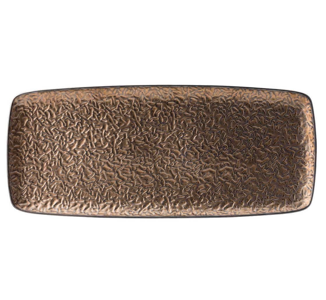 UTCT6859.jpg UTOPIA - MIDAS RECTANGULAR PLATTER SUPERIOR STONEWARE 45 x 20 CM - Image 1