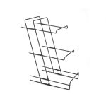 GB - 3 LEVEL BLACK MAT FOLDING METAL STAND 40 x 26 x 60 CM
