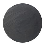 *DISCONTINUED - UTOPIA - MELAMINE SLATE/GRANITE ROUND PLATTER 43 CM