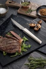 *DISCONTINUED - UTOPIA - MELAMINE SLATE/GRANITE ROUND PLATTER 43 CM - Image 2
