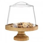 GB - CAKE STAND BIRCH WOOD ⌀25 x 8 CM NATURAL