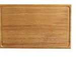 *DISCONTINUED - IROKO WOOD PLATTER 40 x 25 CM WITH GROOVE