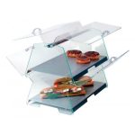 GB - CONTEMPORARY TWO LEVEL SHOW CASE WITH TILT DOORS AND ST/ST BASE 50 x 30 x 45 CM - Image 2