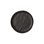 TOGNANA - VULCANIA BLACK BREAD PLATE 16 CM