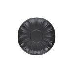 *DISCONTINUED - TOGNANA - VULCANIA BLACK MOCA SAUCER 13 CM
