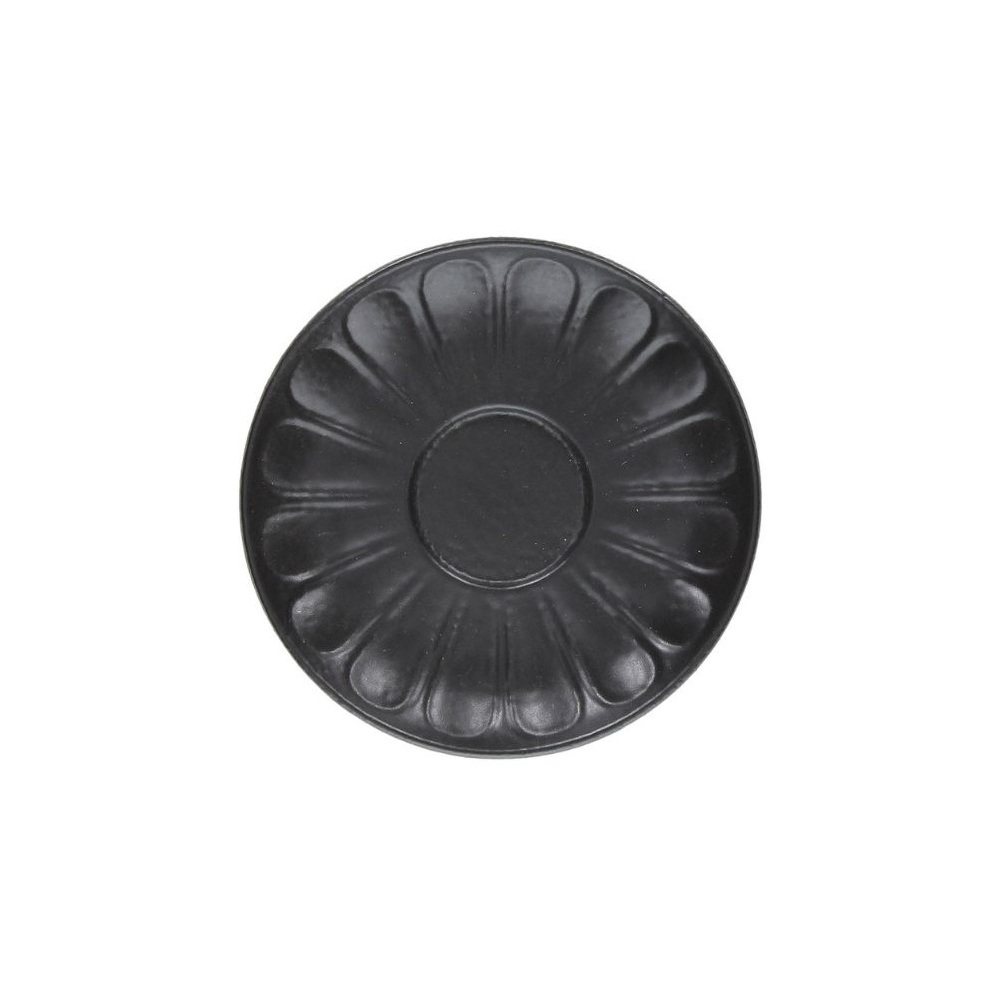 VU005120779.jpg *DISCONTINUED - TOGNANA - VULCANIA BLACK MOCA SAUCER 13 CM - Image 1