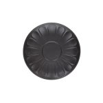 *DISCONTINUED - TOGNANA - VULCANIA BLACK MACCHIATO/CAPPUCCINO SAUCER 16 CM