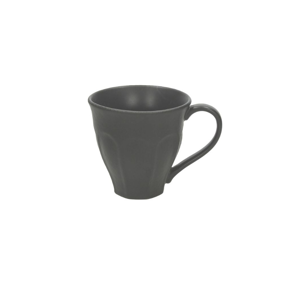 VU016280779.jpg *DISCONTINUED - TOGNANA - VULCANIA BLACK CAPPUCCINO CUP 10 x 9.5 CM / 300 ML - Image 1