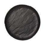 TOGNANA - VULCANIA BLACK ROUND PLATTER 33 CM