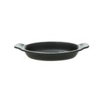 TOGNANA - VULCANIA BLACK OVAL BAKING DISH 23 CM