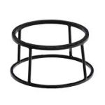 STYLE - BUFFET RISER BLACK WITH NON-SKID RUBBER Ø22 x 12 CM