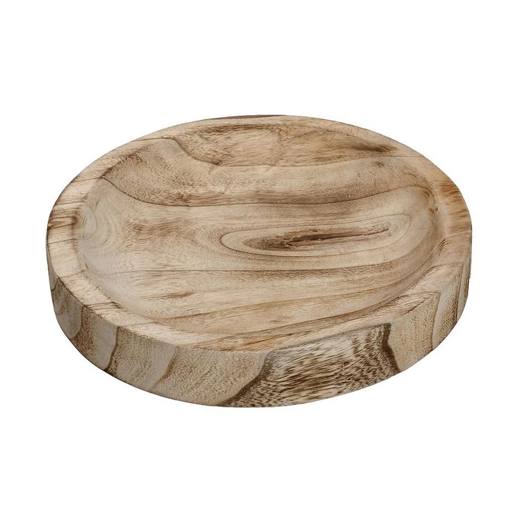 XYP118.jpg ESPIEL - WOODEN ROUND TRAY NATURAL 40 x 4 CM - Image 1