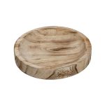 ESPIEL - WOODEN ROUND TRAY NATURAL 32 x 4 CM
