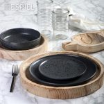 ESPIEL - WOODEN ROUND TRAY NATURAL 32 x 4 CM - Image 2