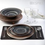 ESPIEL - WOODEN ROUND TRAY BROWN 30 x 5.5 CM - Image 4