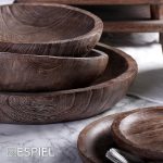 ESPIEL - WOODEN BOWL BROWN 32 x 7 CM - Image 4