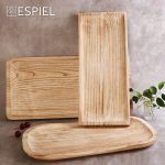 ESPIEL - WOODEN TRAY NATURAL 70 x 40 x 4 CM - Image 2