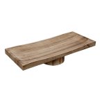 *DISCONTINUED - ESPIEL - WOODEN TRAY NATURAL FOOTED RECTANGULAR 70 x 30 x 13 CM