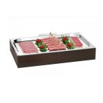 GB - TREND COOLING TRAY GN 1/1 SOLID BEECH WOOD BLACK FINISH 53 x 32.5 x 8 CM