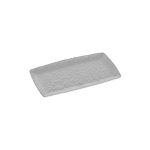 XM - PRESENTATION PLATTER RECTANGULAR MELAMINE GREY MATT 17.5 x 32.5 CM