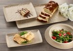 XM - PRESENTATION PLATTER RECTANGULAR MELAMINE BEIGE MATT 26.5 x 32.5 CM - Image 2