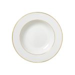 DOT - GOLDEN RIM WHITE DEEP PLATE 23 CM - Image 2