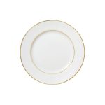DOT - GOLDEN RIM WHITE SIDE PLATE 20 CM