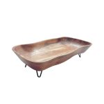 ASH - ACACIA WOOD SERVING TRAY WITH METAL FEET 40 x 20 x 9 CM - Image 2