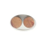 ASH - WHITE MARBLE TRAY WITH WHITE  BEIGE MARBLE BOWL SET AND GOLD METAL SPOON 20 x 13 CM - Image 2