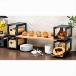 GB - ATRAX BREAD DISPLAY SINGLE WITH BLACK MATT STEEL CASE AND ACRYLIC DRAWER STACKABLE - Image 2