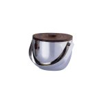 BUFFET CHOICE - ICE BUCKET DOUBLE-WALL WITH WOODEN LID 16.2 x 12.5 CM