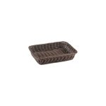 GB - POLYRATTAN BASKET GN 1/2 x 6.5 CM OLD WOOD LOOK