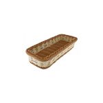 GB - POLYRATTAN CUTLERY SMALL BASKET 27 x 10 CM BEIGE-HONEY