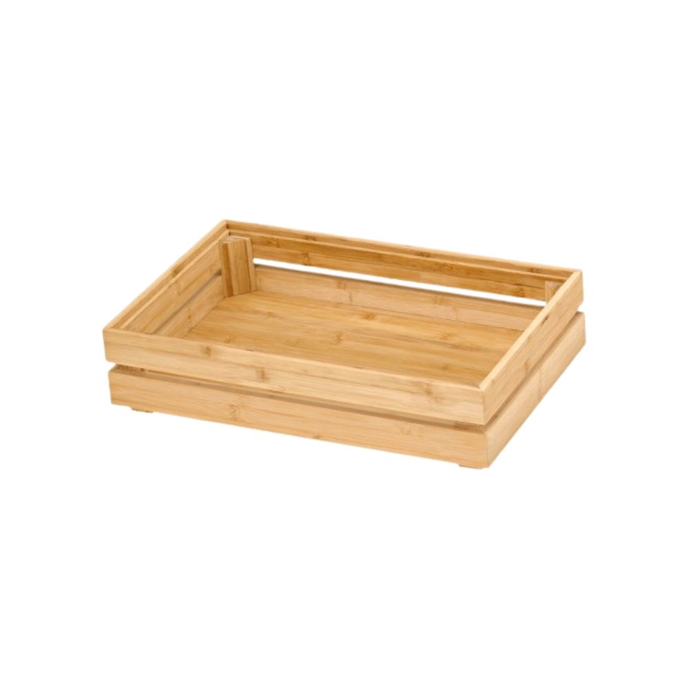 UBS07-11-NT2.jpg GB - WOODEN CRATE ELEMENT ECO BAMBOO GN 1/1 53 x 32.5 x 10 CM - Image 1