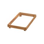 GB - WOODEN HEIGHT EXTENSION FRAME ACACIA WENGE GN 1/1 53 x 32.5 x 6.5 CM