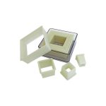 SCHNEIDER - PASTRY CUTTER SET SQUARE PLAIN 9 PCS 9.5-19 CM