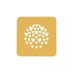SILIKOMART - STENCIL CUORE SET OF 2 SILICONE MOULDS YELLOW ⌀100 MM H: 1 MM - Image 3