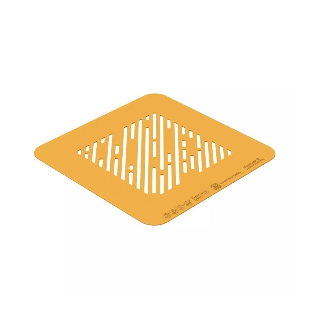 25.176.36.0065.jpg SILIKOMART - STENCIL LINEA SET OF 2 SILICONE MOULDS YELLOW 100 x 100 MM H: 1 MM / 4 ML - Image 1
