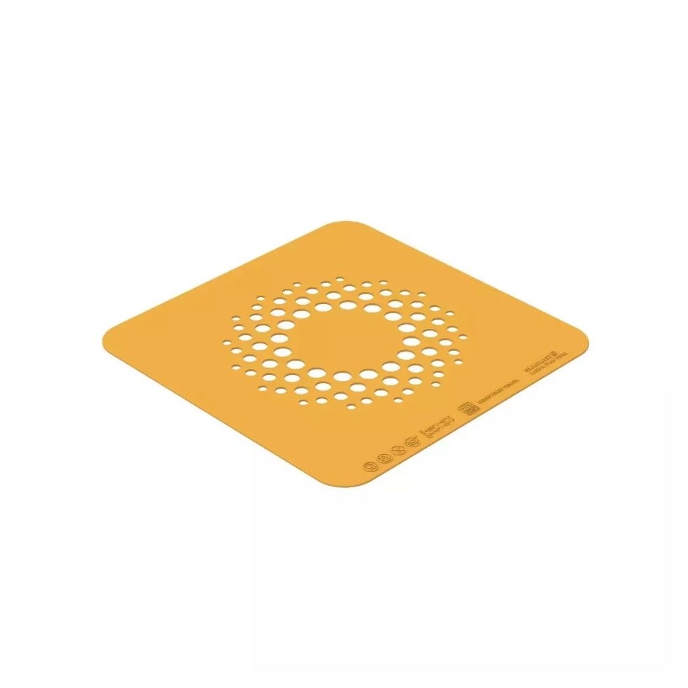 25.179.36.0065.jpg SILIKOMART - STENCIL GALASSIA SET OF 2 SILICONE MOULDS YELLOW ⌀108 MM H: 1 MM / 2.4 ML - Image 1