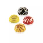 SILIKOMART - SEMISFERA01 + CHOCO STAMP A CH013 TRITAN MOULD N.24 ⌀31 H: 16 MM + 4 STAMPS HAN - Image 2