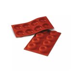 SILIKOMART - SF011 MEDIUM SAVARIN SILICONE MOULD TERRACOTTA ⌀65 MM H: 21 MM / 8 x 50 ML