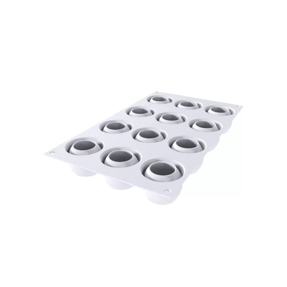 36.368.87.0065.jpg SILIKOMART - SECRET 40 SILICONE MOULD N.12 WHITE ⌀45 MM H: 35 MM / 40 ML - Image 1