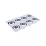 SILIKOMART - DAISY 60 SILICONE MOULD N.8 WHITE ⌀58 H: 41 MM / 62 ML + CUTTER